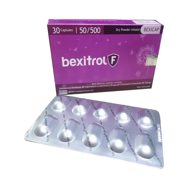 Capsule Bexitrol F Inhalation (50 mcg+500 mcg) (30pcs)